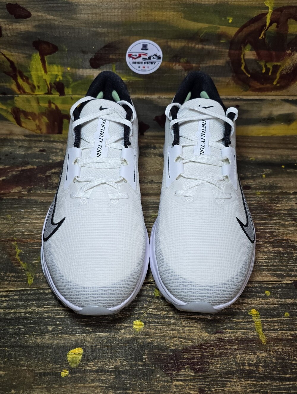 Nike Air Zoom Infinity Tour Golf Shoes Wide White/Vapor Green FD0218-100 SZ 13 W - Picture 2 of 8